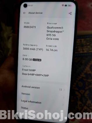 Realme 9pro 8gb 128gb